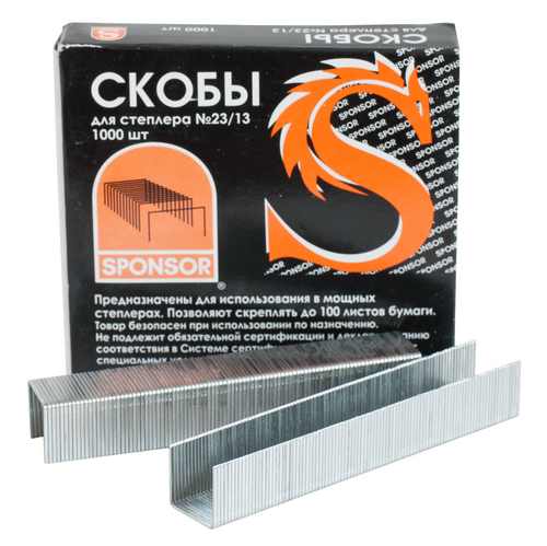 Скоба №23/10 70л. для мощного степлера Sponsor