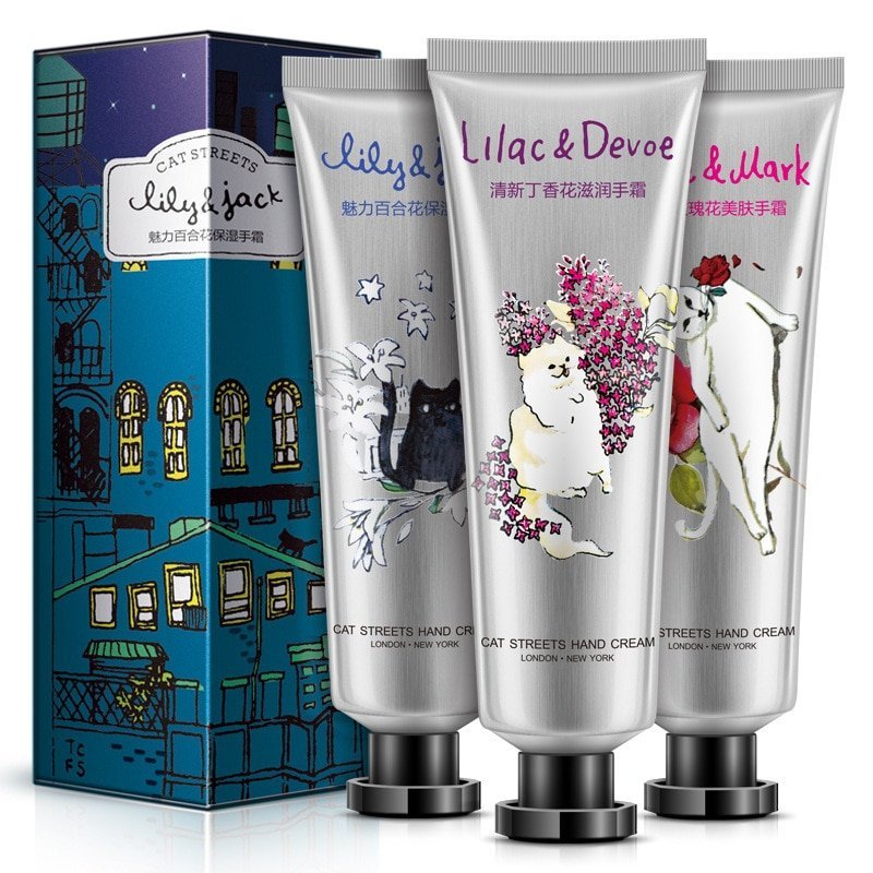 ПН/ЖЕН. BioAqua (Cat Streets Hand Cream. 3шт.*30мл.) крем д/ рук***