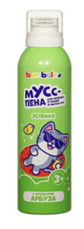 Пена для ванн Bambolina 200мл. Зеленая Аромат арбуза