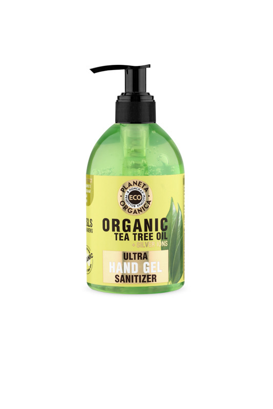Гель дезинфиц.Organic 300мл. д/рук с иономи серебра