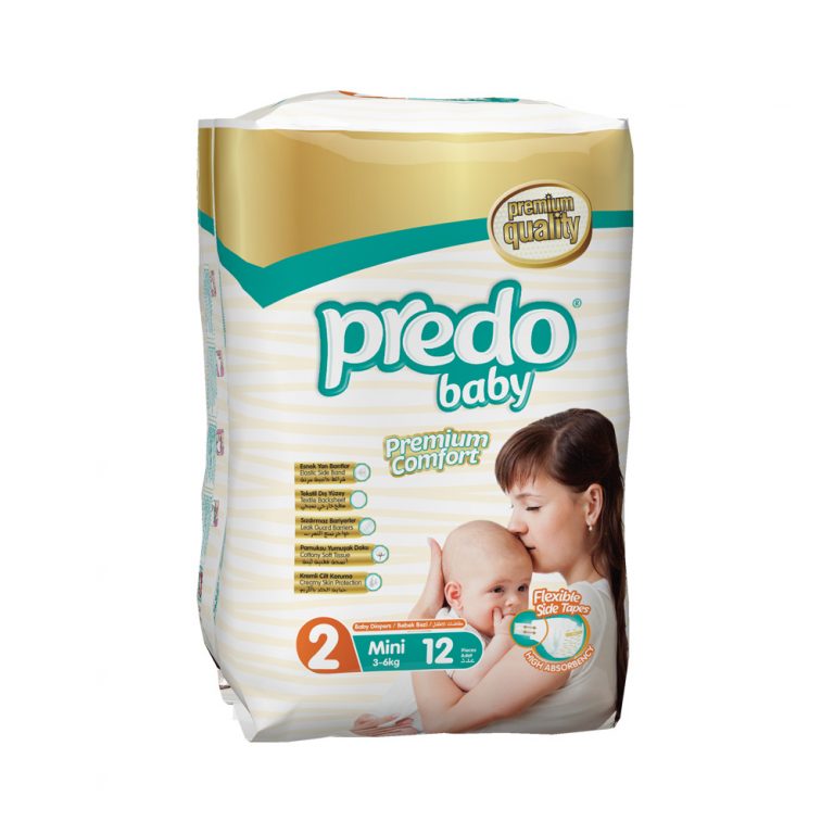 Подгузн. Predo baby --2-- 3-6кг. 12шт. Мини