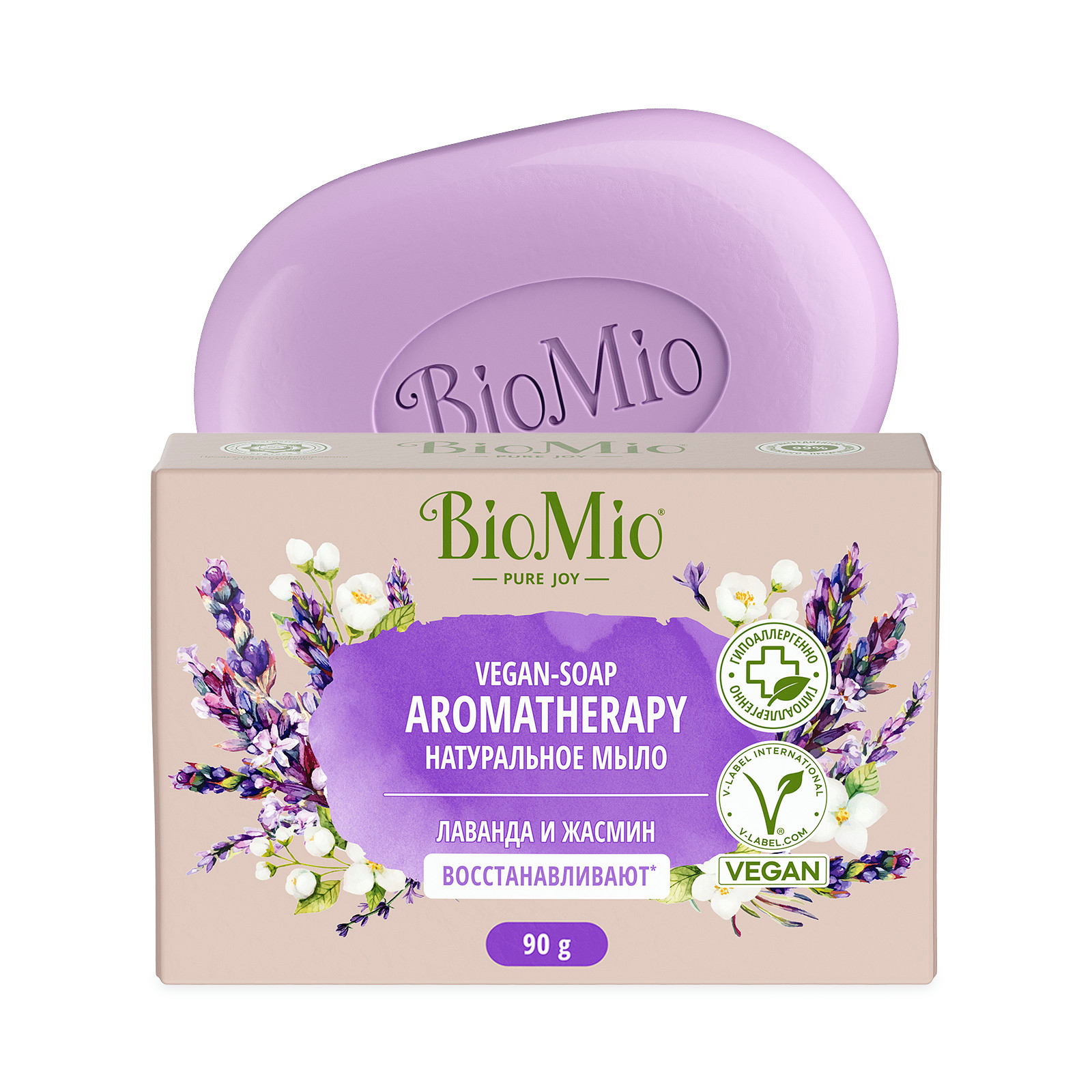 Мыло BioMio 90г. Лаванда и жасмин