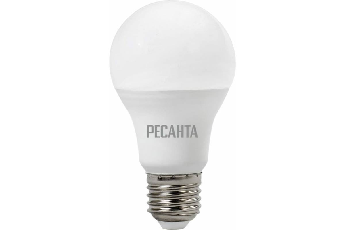 Лампа светодиодная Ресанта LL-R-A80-20W-230-6K-E27 груша