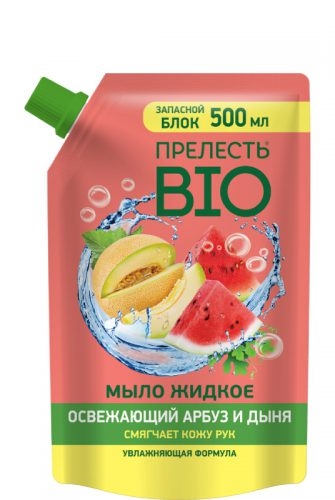 Мыло жидк. Прелесть БИО 500мл. Освежающий арбуз и дыня