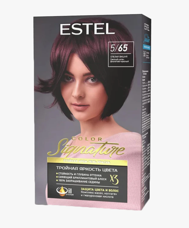 Краска д/волос Estel color signature 5/65 Спелая вишня (12)