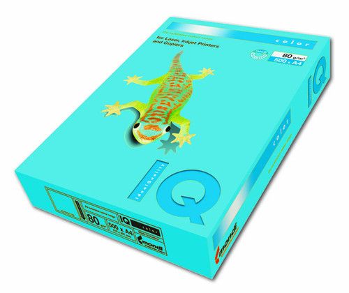 Бумага А4 цветная Maestro/IQ inten 100л. 80гр голубой