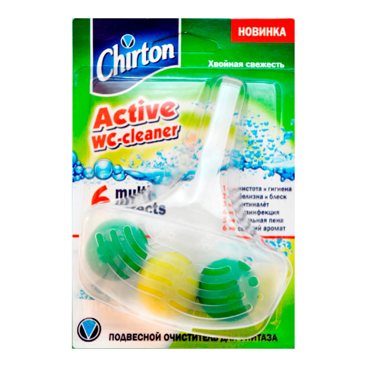 Освежитель для унитаза Chirton 45г. Шарики Хвойная свежесть (48)
