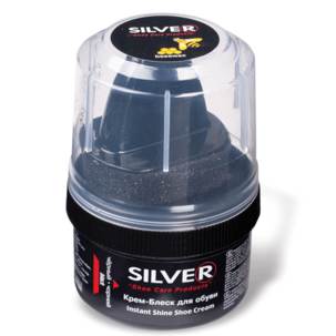 Крем для обуви Silver-блеск 50мл. черн. банка KS2005-01