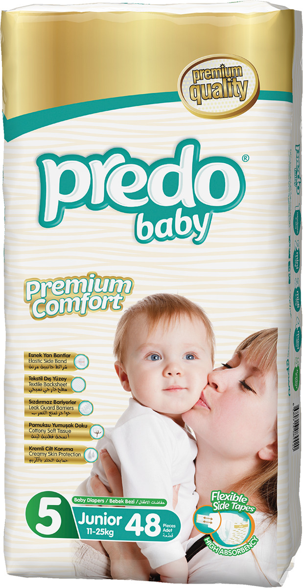 Подгузн. Predo baby --5-- 11-25кг. 48шт. Джуниор
