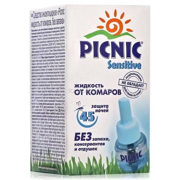 Жидкость от комаров Picnik Sensetive 30мл.