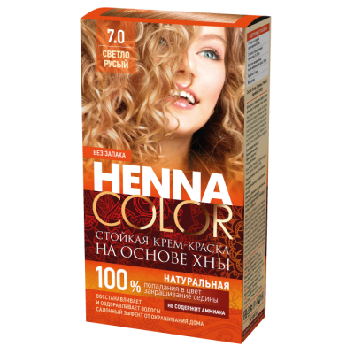 Краска д/волос Henna color 7.0 Светло-русый 4890