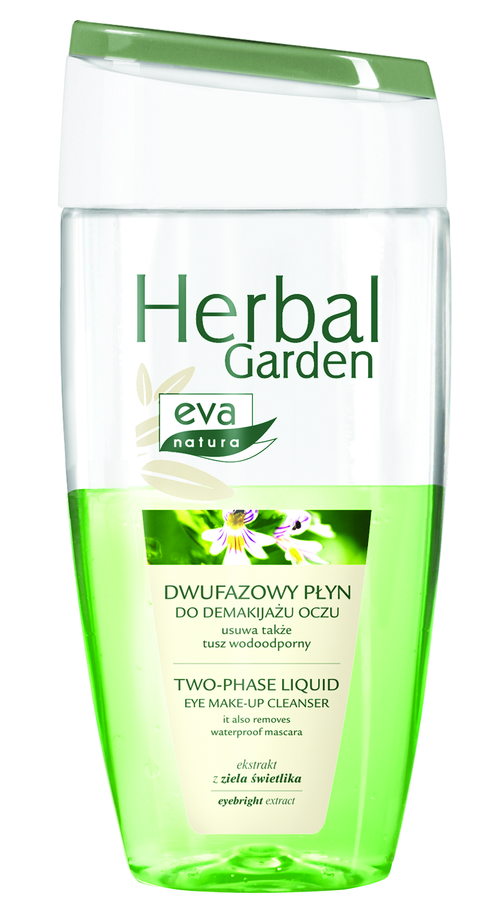 Жидкость д/снятия макияжа Herbal Garden 150мл. двухфазная eva natura