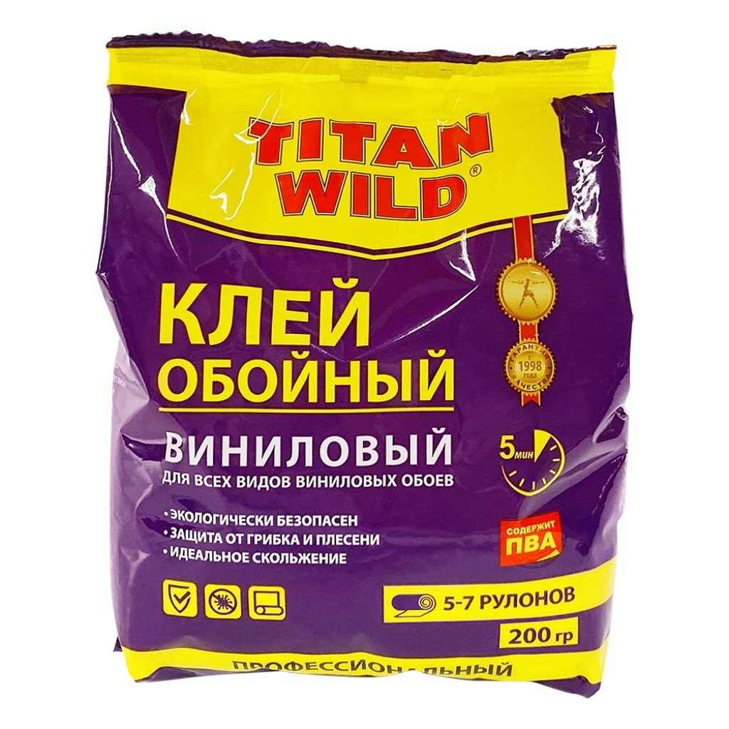 Клей обойный Titan wild 200г. Виниловый (36)