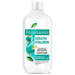 Шампунь fitovitamin 490мл. KERATIN & HYALURON ламинирующий