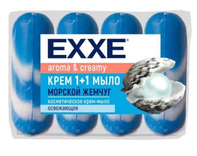 Мыло EXXE 1+1 4*75г. Морской жемчуг (12)