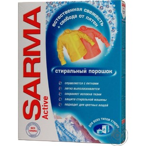 Стир.порошок Сарма-Актив унив. 400г. Горная свежесть (22)