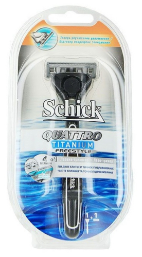 Станки Schick Quattro Titanium Freestyle Razor 7002362D
