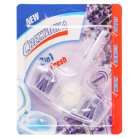 Освежитель для унитаза Свежинка 40г. подвес 3в1 Fresh Lavander