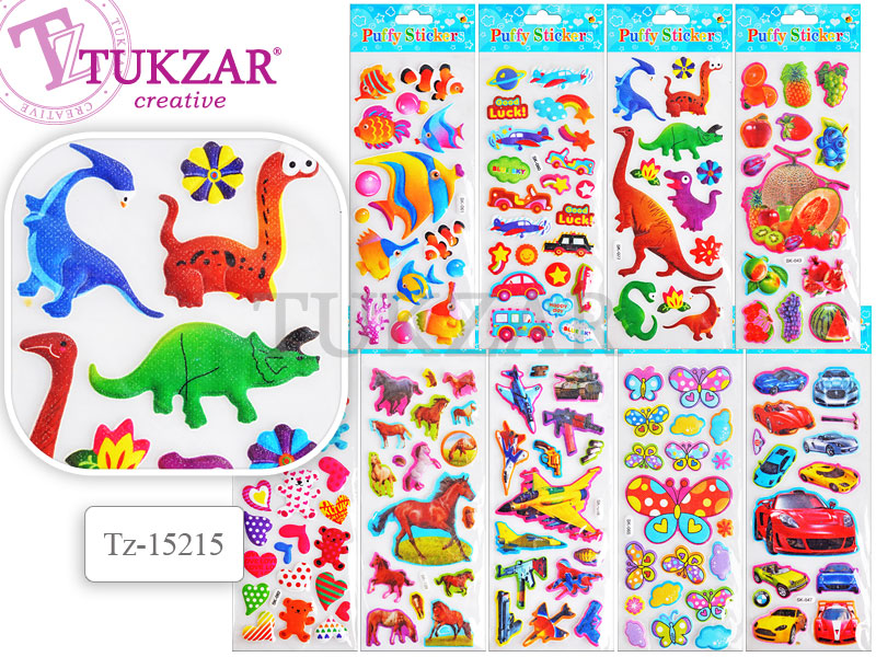 Наклейки детские (уп. 12шт) 9х24 см