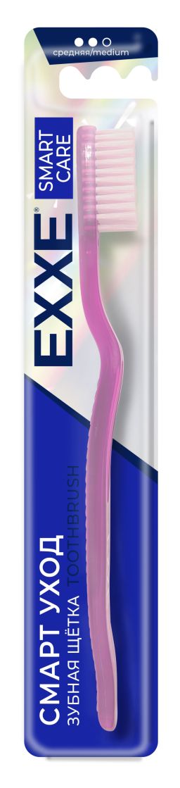 Зубная щетка EXXE смарт уход средняя (уп.12/48)