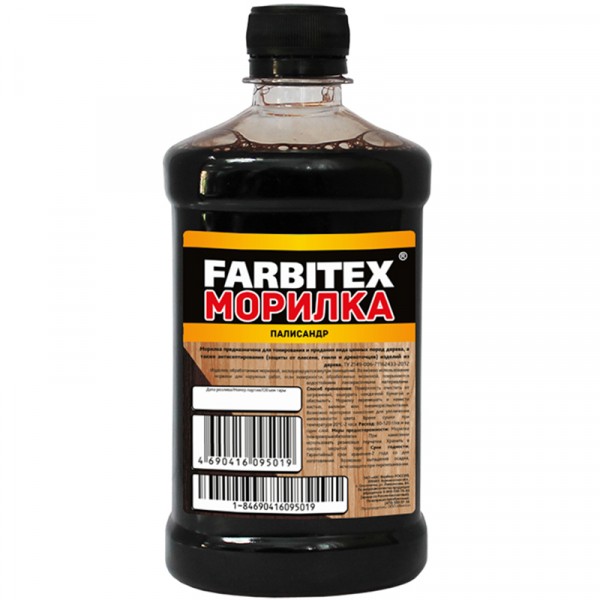 Морилка FARBITEX ПАЛИСАНДР 0,5л. (20)
