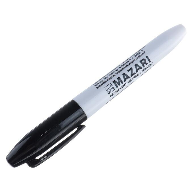 Маркер черный перм. Mazari Technic двустор 2-6мм.(уп.10)