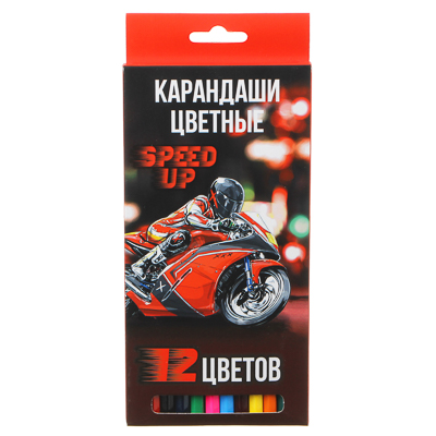 Набор цв. карандашей 12цв. ClipStudio "Спидап"