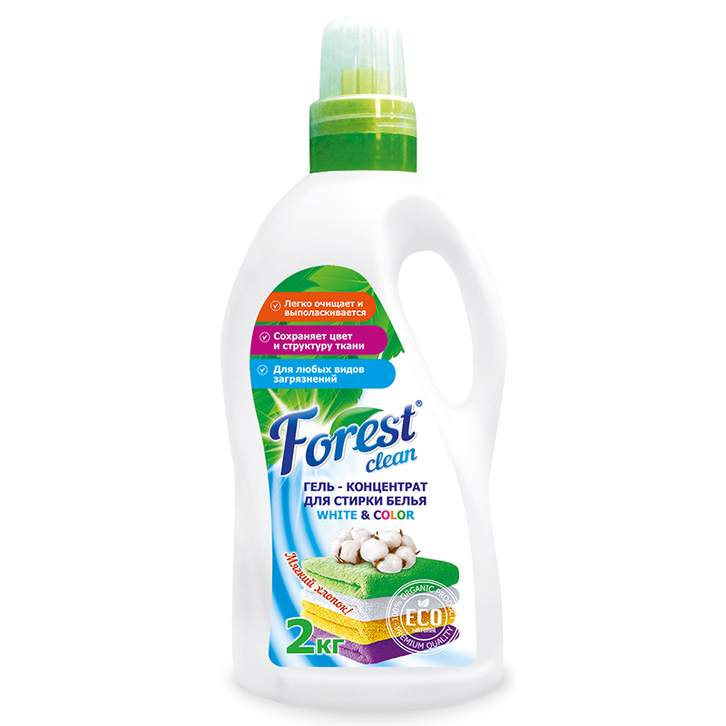 Стир.гель Forest 2л. Мягкий хлопок Концентрат
