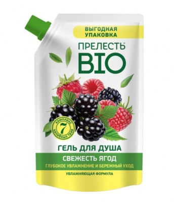 Гель для душа Прелесть Био 1л. Свежесть ягод