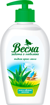 Мыло жидк. Весна 280мл. алое и овсяное молочко 5098 (15)