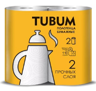 Полотенце бумажное Soffione 2-сл. Tubum 2рул. (16)