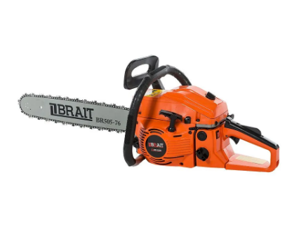 Бензопила BRAIT BR-5220 2,4кВт, 3.3л.с, 49.3см³, шина 50см, 76зв, толщина зв.1,5мм, шаг цепи 0,325мм