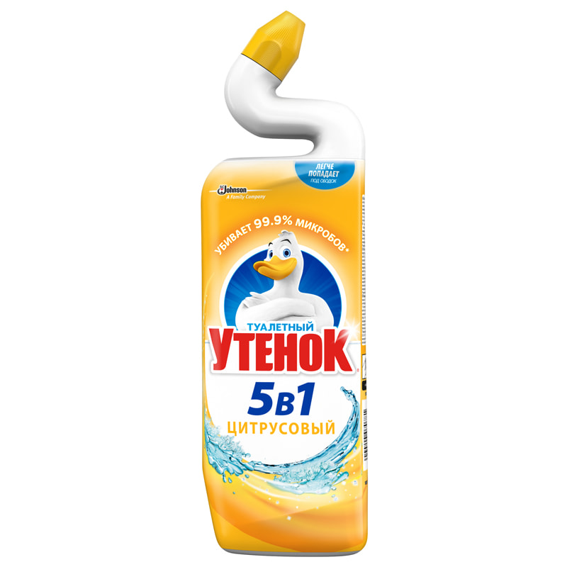 Ср-во Туалетный утенок 900мл. д/туалета 5в1 Цитрус