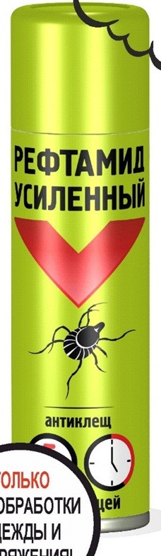 Дихлофос-репеллент Рефтамид 150мл. Экстра Антиклещ Р3 (усиленный) (24)