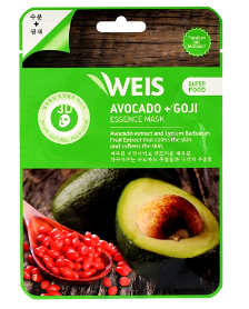 Маска д/лица WEIS 23г. SuperFood Авокадо и ягоды годжи