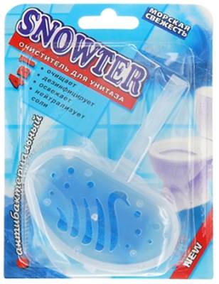 Освежитель для унитаза Snowter 40г. Подвеска д/унитаза Морская свежесть (24)