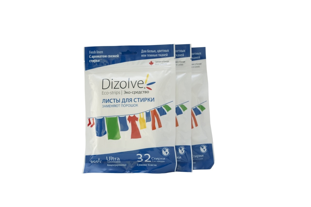 Стир.лист Dizolve 32 стирки Свежая стирка