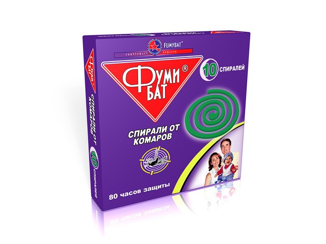 Спирали от комаров Фумибат 10шт. 80часов (60)