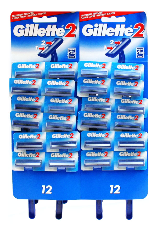 Станки  Gillette однораз. на карте (уп.24/1728шт.(72л)