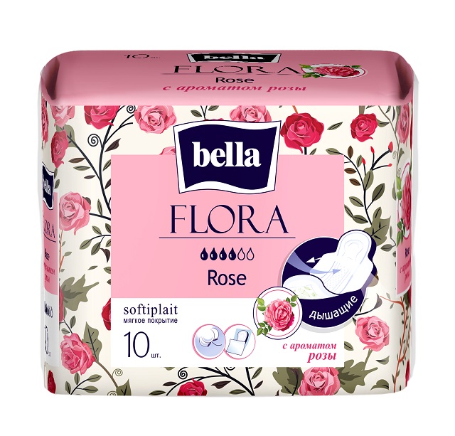 Прокладки Белла Панти Флора 10шт. Rose (с аром. розы) (36)