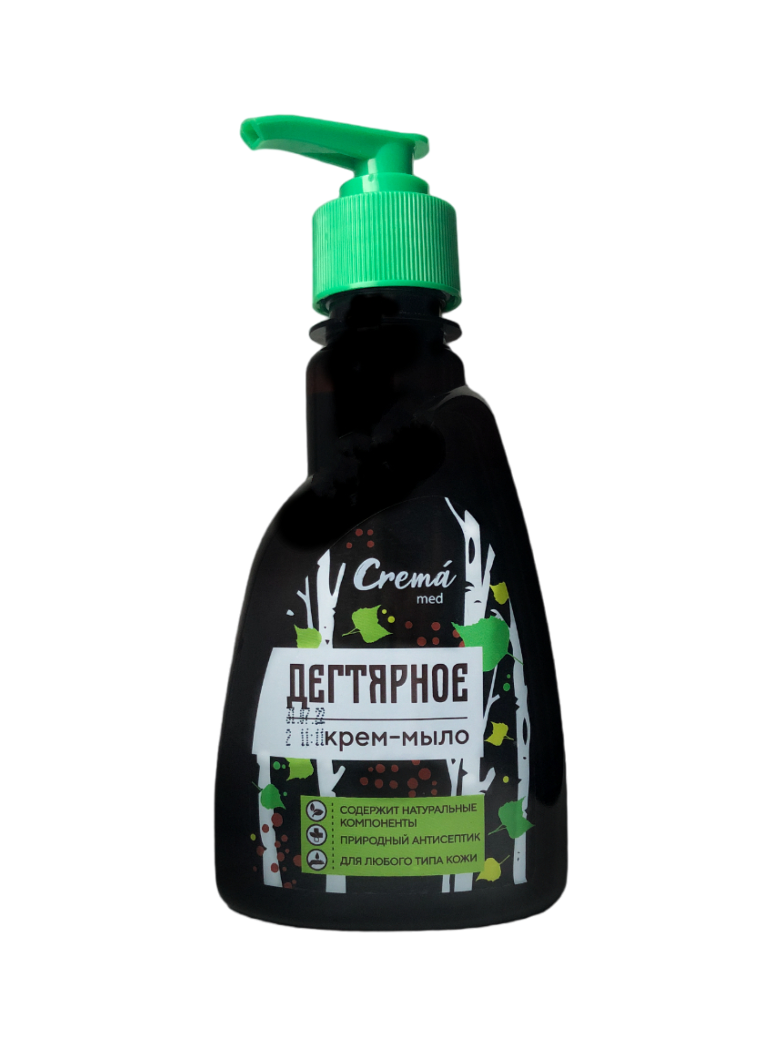 Мыло жидк. Crema med 250мл. Дегтярное дозатор (30)