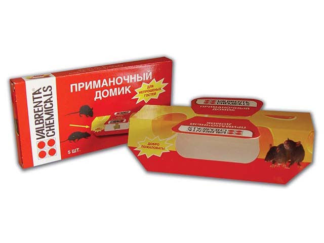 Ловушка от мышей Клеелов Клеевая домик 5шт. (25)