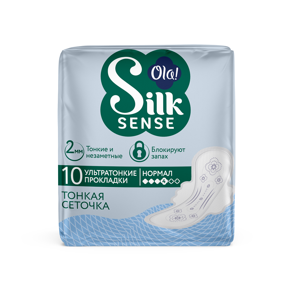 Прокладки Ола Ультра Silk Sense нормал 10шт Мягкая поверхность (24)