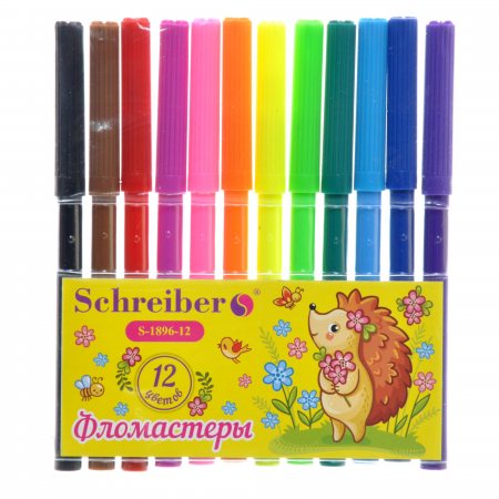 Фломастеры 12цв. Schreiber Ежик