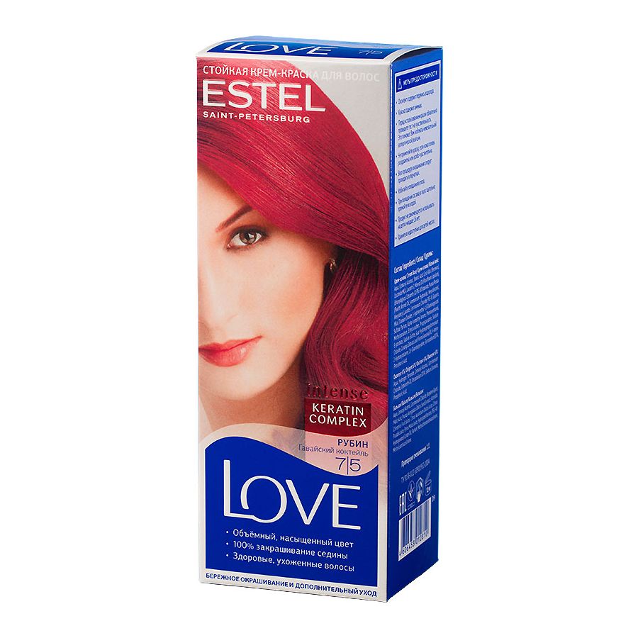 Краска д/волос Estel Love 7/5 Рубин (10)