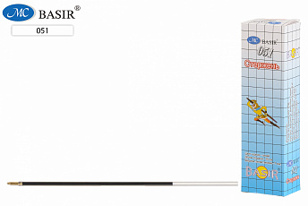 Стержень д/шар. ручек СИНИЙ Basir 150мм. (уп.144)