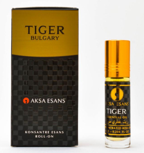Духи маслянные AKSA 6мл. муж. ролик Tiger bulgary (уп.6)