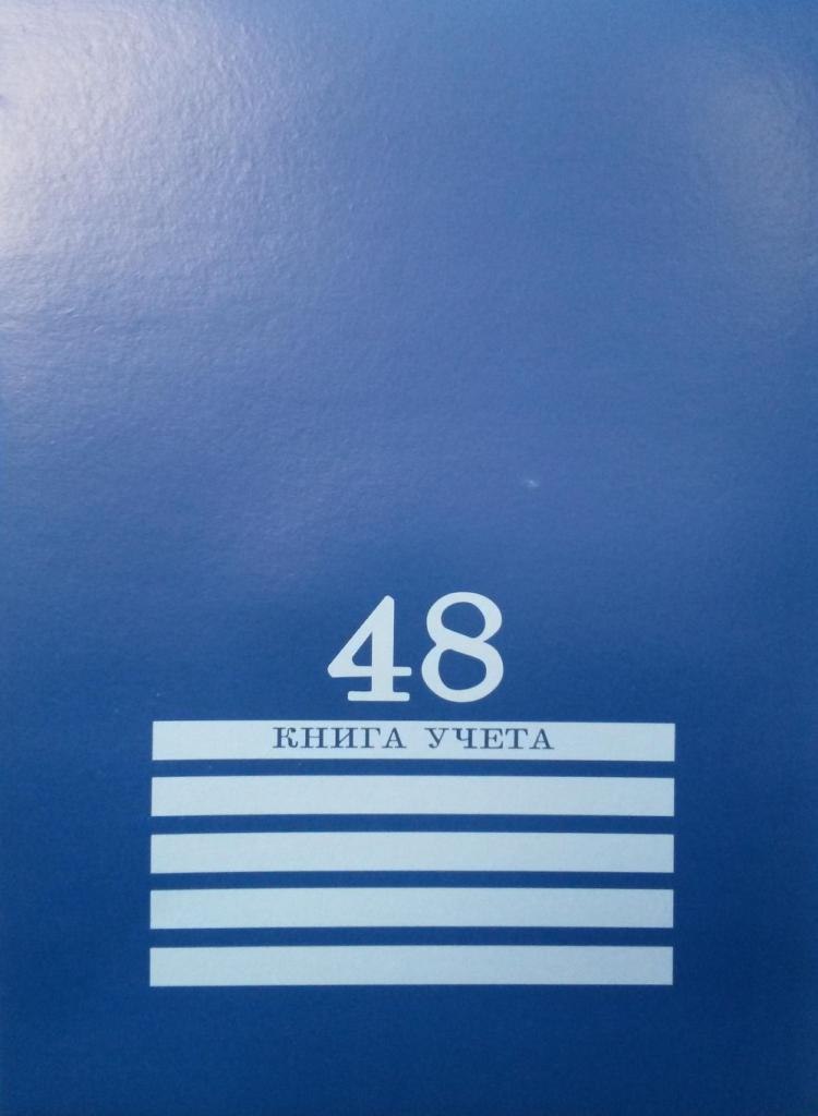 Книга учета 48л. А4 ПрофПресс клетка Синяя