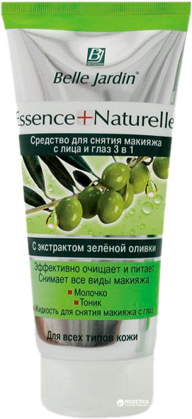 Ср-во Belle Jardin 200мл. д/снятия макияжа Essence+Naturelle 3в1 экстракт зел. Оливки