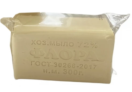 Мыло Хозяйственное 300гр. 72% флора в упак. (42)
